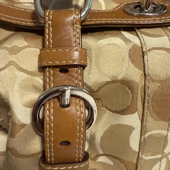 Coach Chelsea Optic Signature Jacquard/Leather Satchel - Picture 3 of 13